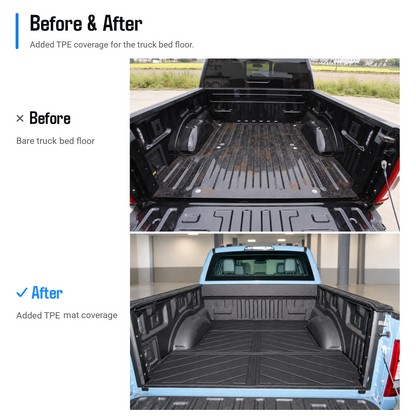 powoq 5.5-ft TPE Truck Bed Mat for 2015-2026 Ford F-150