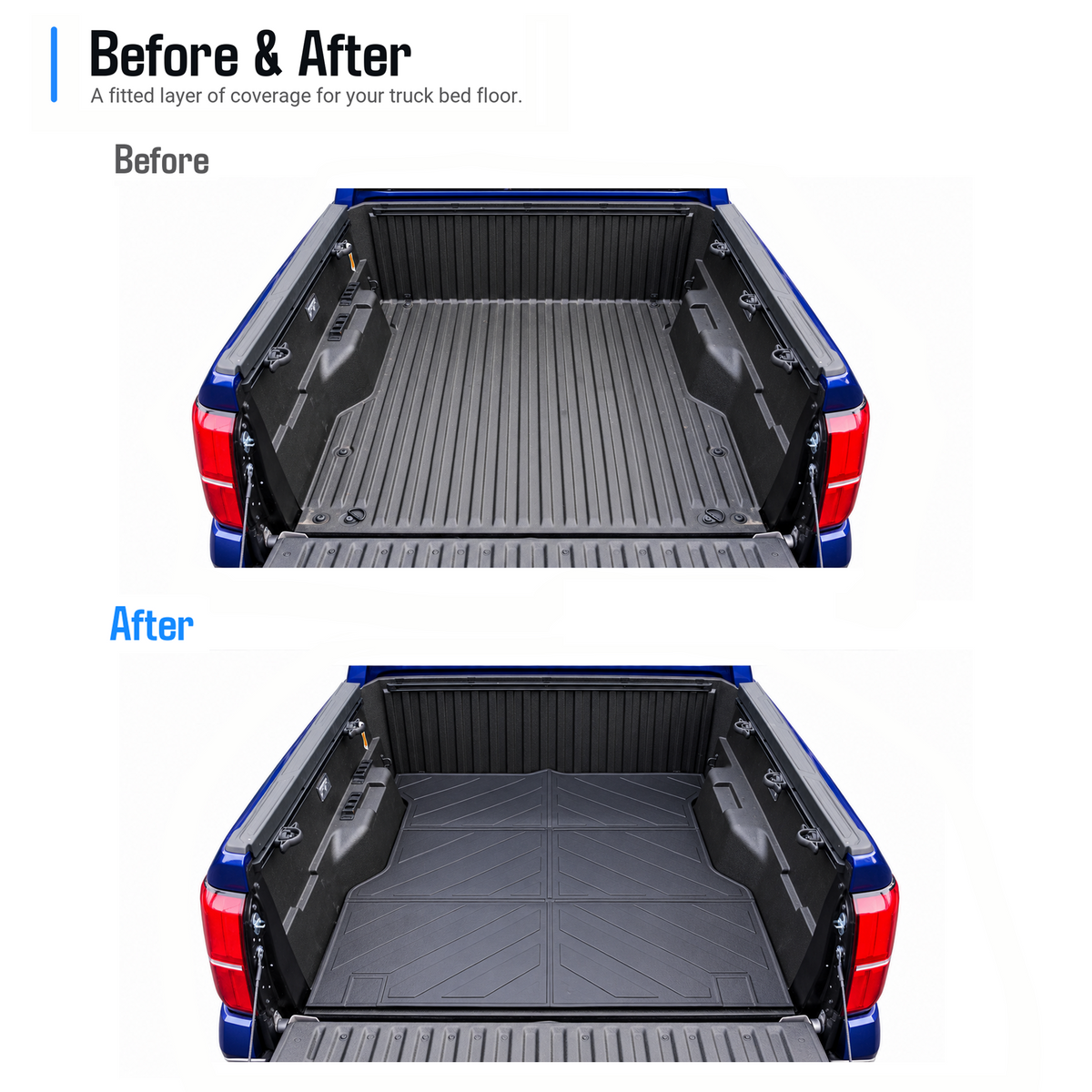 powoq 5-ft Truck Bed Mat for 2024-2026 Toyota Tacoma