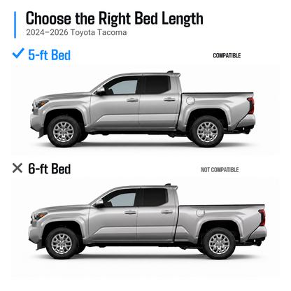 powoq 5-ft Truck Bed Mat for 2024-2026 Toyota Tacoma