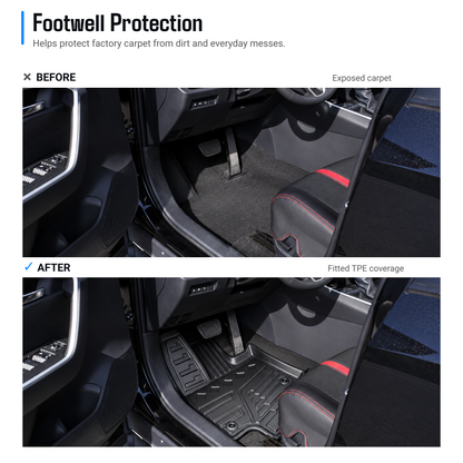 powoq Floor Mats for 2019-2025 Toyota RAV4