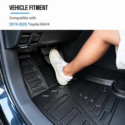 powoq Floor Mats for 2019-2025 Toyota RAV4