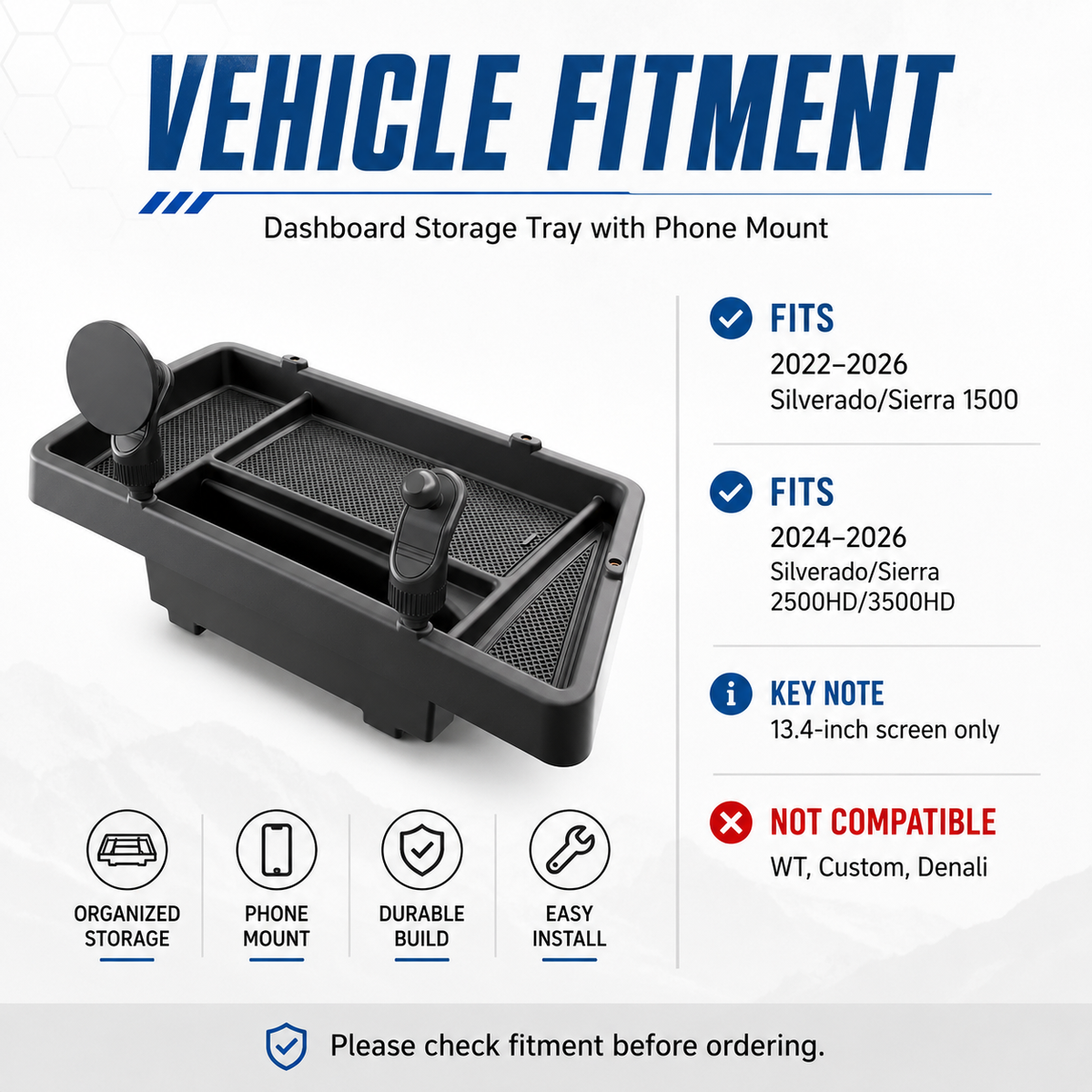 Tray+Phone Mount