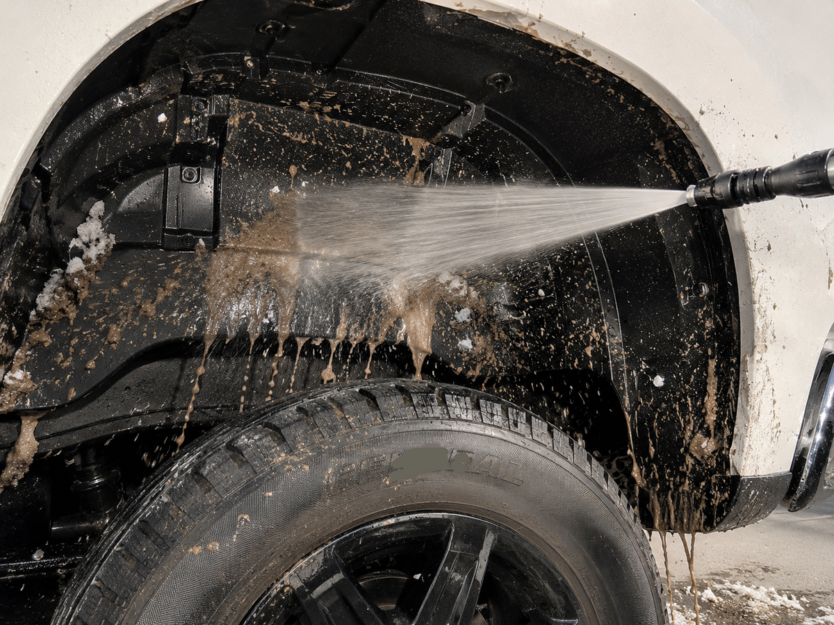 powoq Rear Wheel Well Liners for 2019-2026 Chevy Silverado 1500 5.8-ft Bed